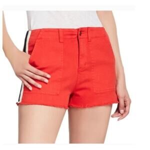 Pam & Gela High Rise Lace-Up Cut Off Shorts Size: 29